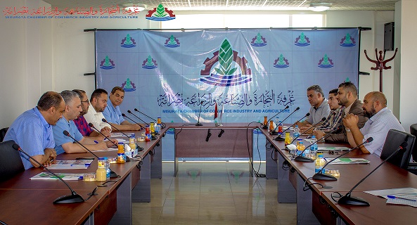 اجتماع تشاوري بين الغرفة واللجنة التحضيرية للملتقى الدولي الليبي للصناعات الدوائية والخدمات الصحية