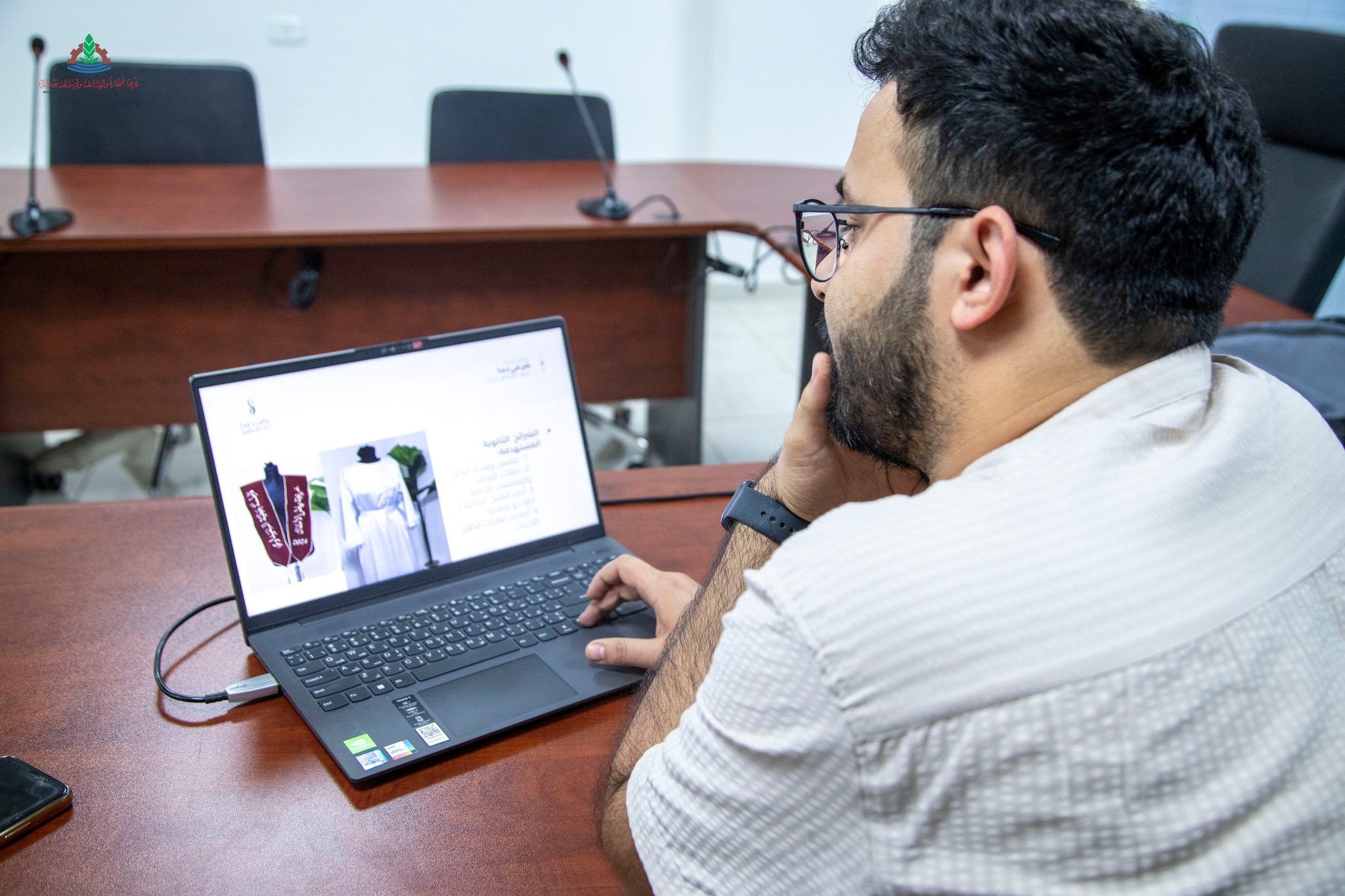 لليوم الخامس قامت اللجنة المكلفة من قبل الغرفة بتقييم افكار ومشاريع رواد الأعمال المتقدمين للمخيم الثاني لرواد الأعمال