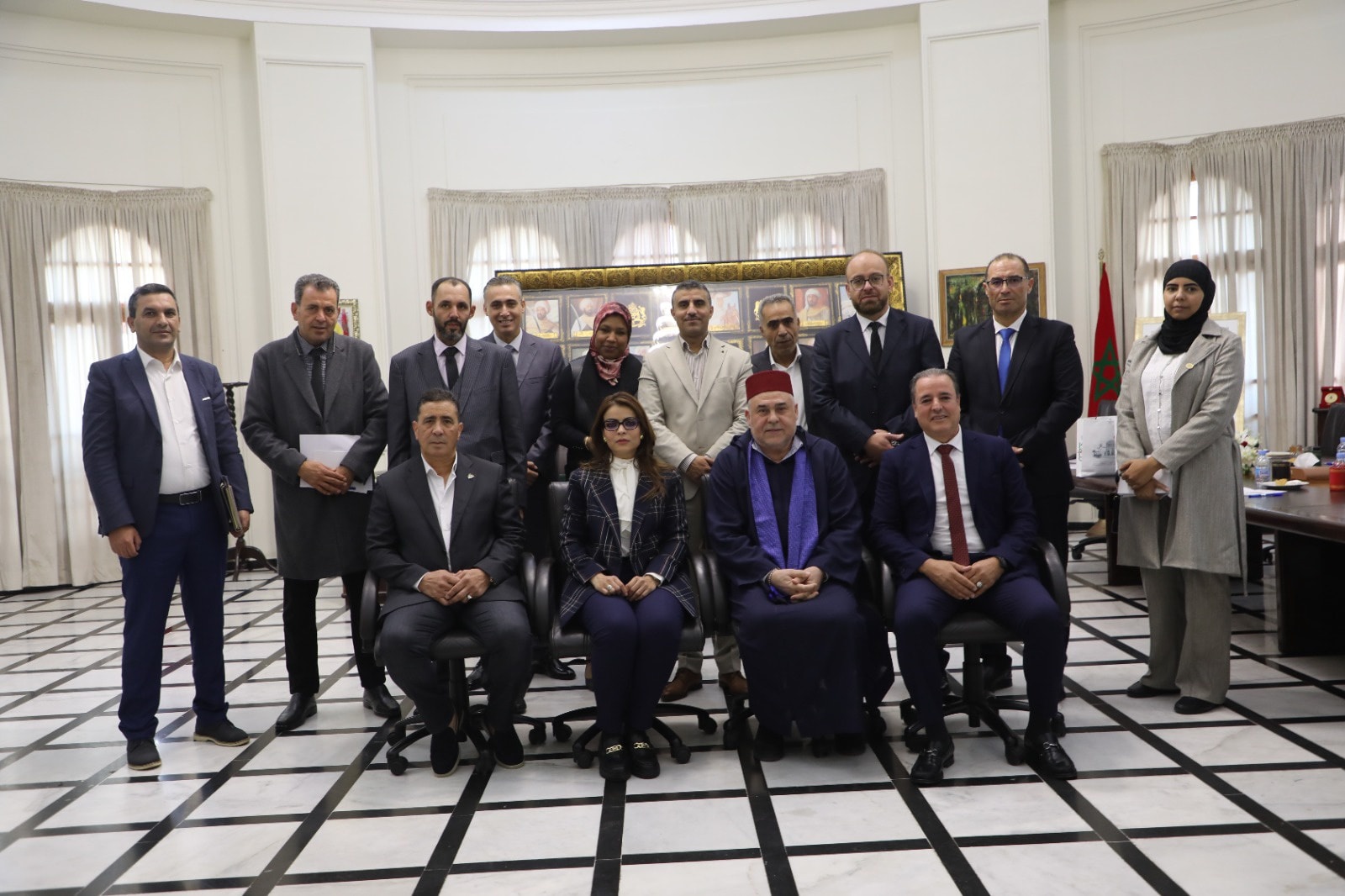 غرفة التجارة والصناعة والزراعة مصراتة تجري زيارة عمل لغرفة التجارة والصناعة والخدمات الدار البيضاء -سطات بالمملكة المغربية .