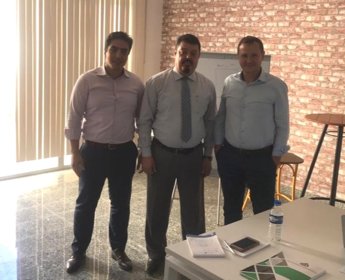 The chamber’s general manger meets the senior adviser in developing investment funds of supporting Libya in economic integration program