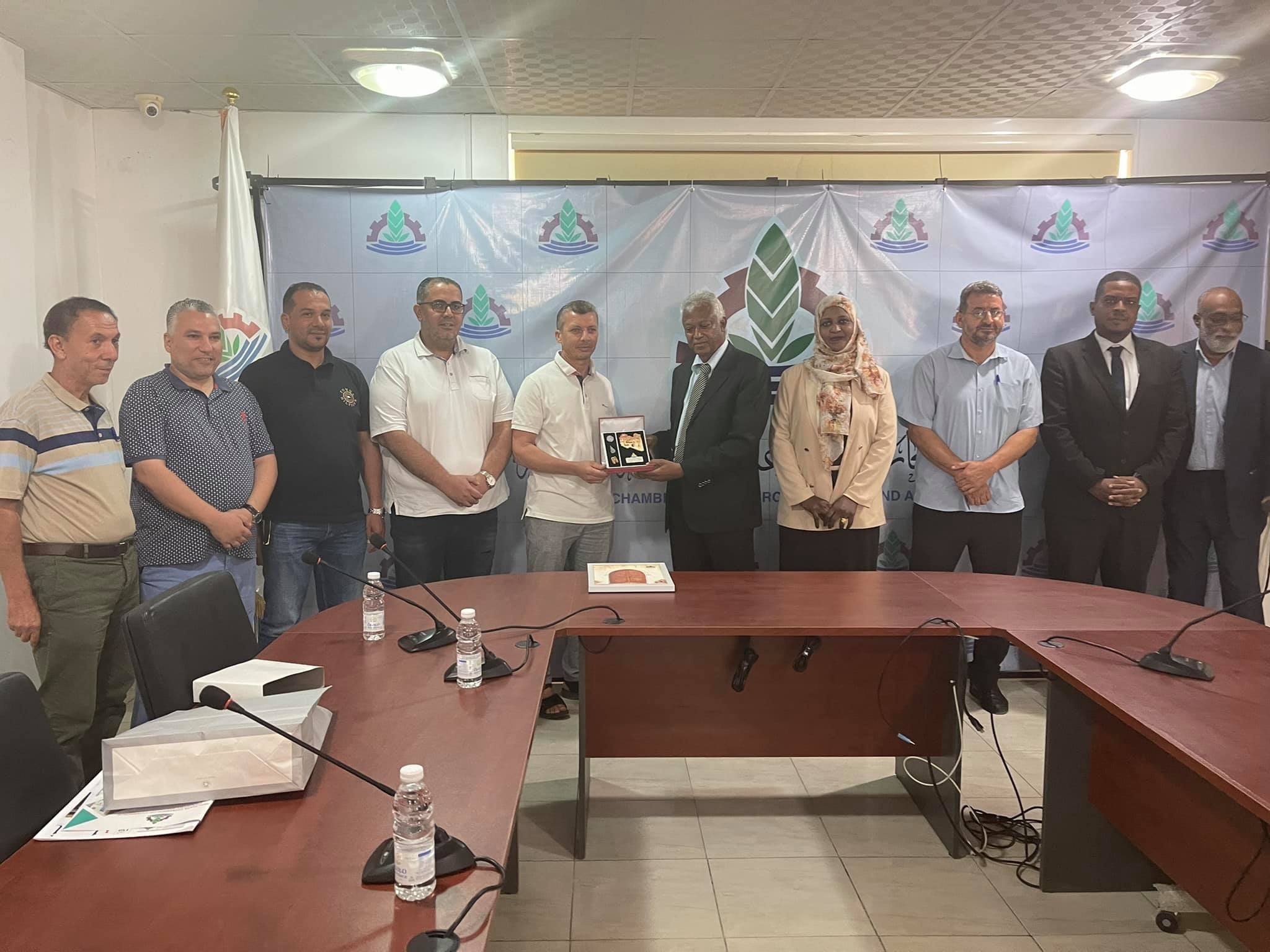 The Sudanese Consul in Libya visits the room