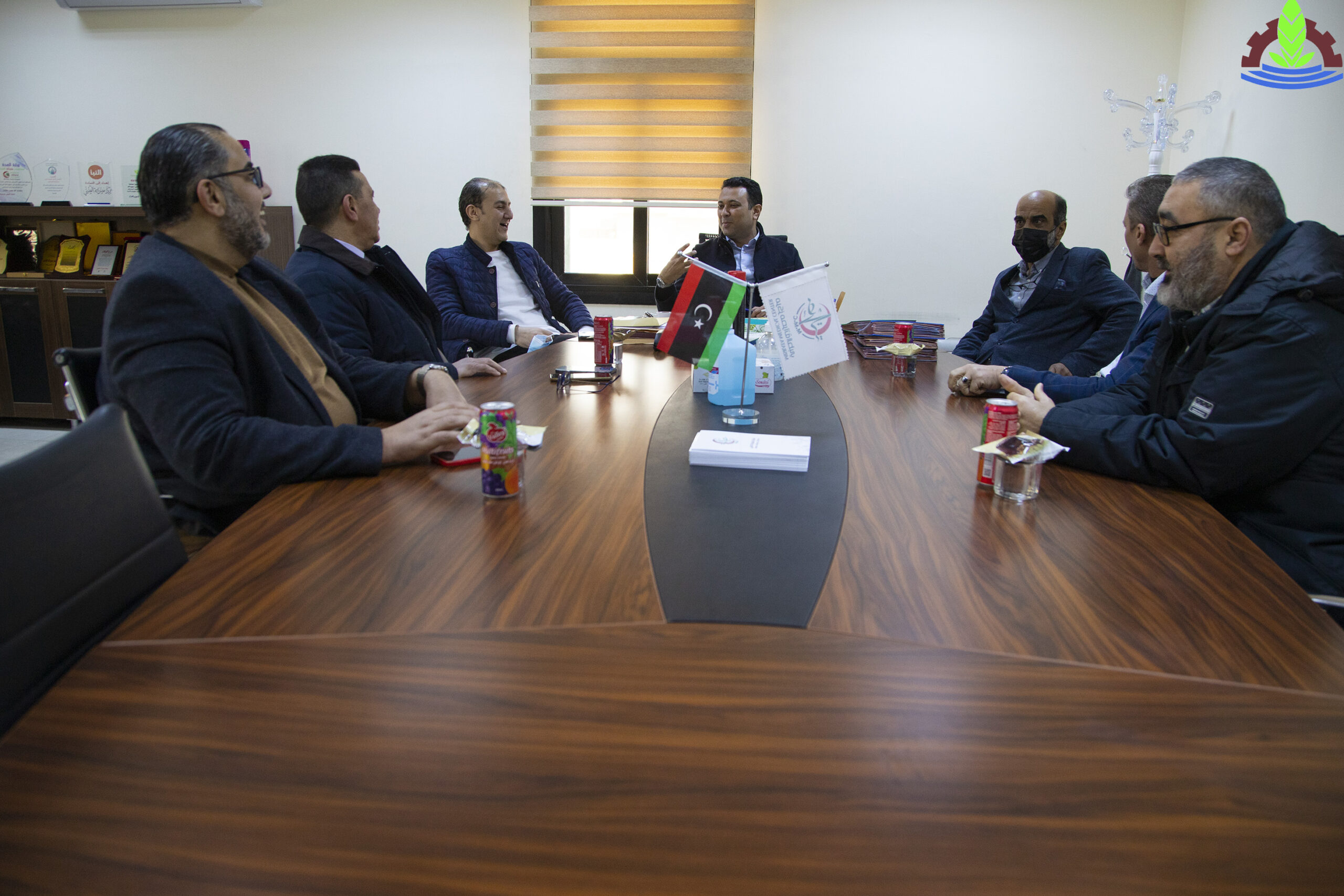 The chamber’s board of directors holds a meeting with Misrata medical center