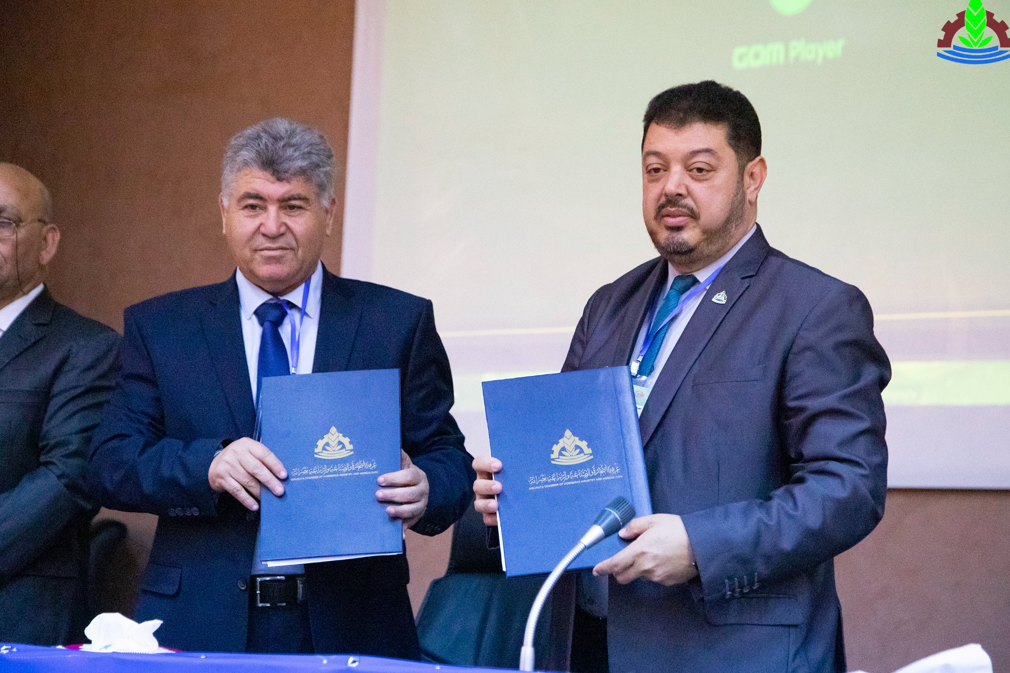 Signing a memorandum of understanding between the chamber and Misrata Industrial Technology college