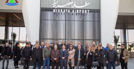 Farewell to the Tunisian delegation participating in the Libyan-Tunisian exhibition at Misrata international airport