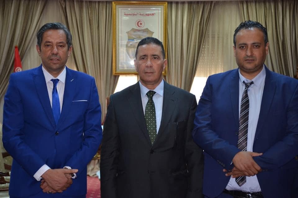 The governor of the Tunisian  state of Sousse receives a delegation from Misrata chamber of commerce, industry and agriculture