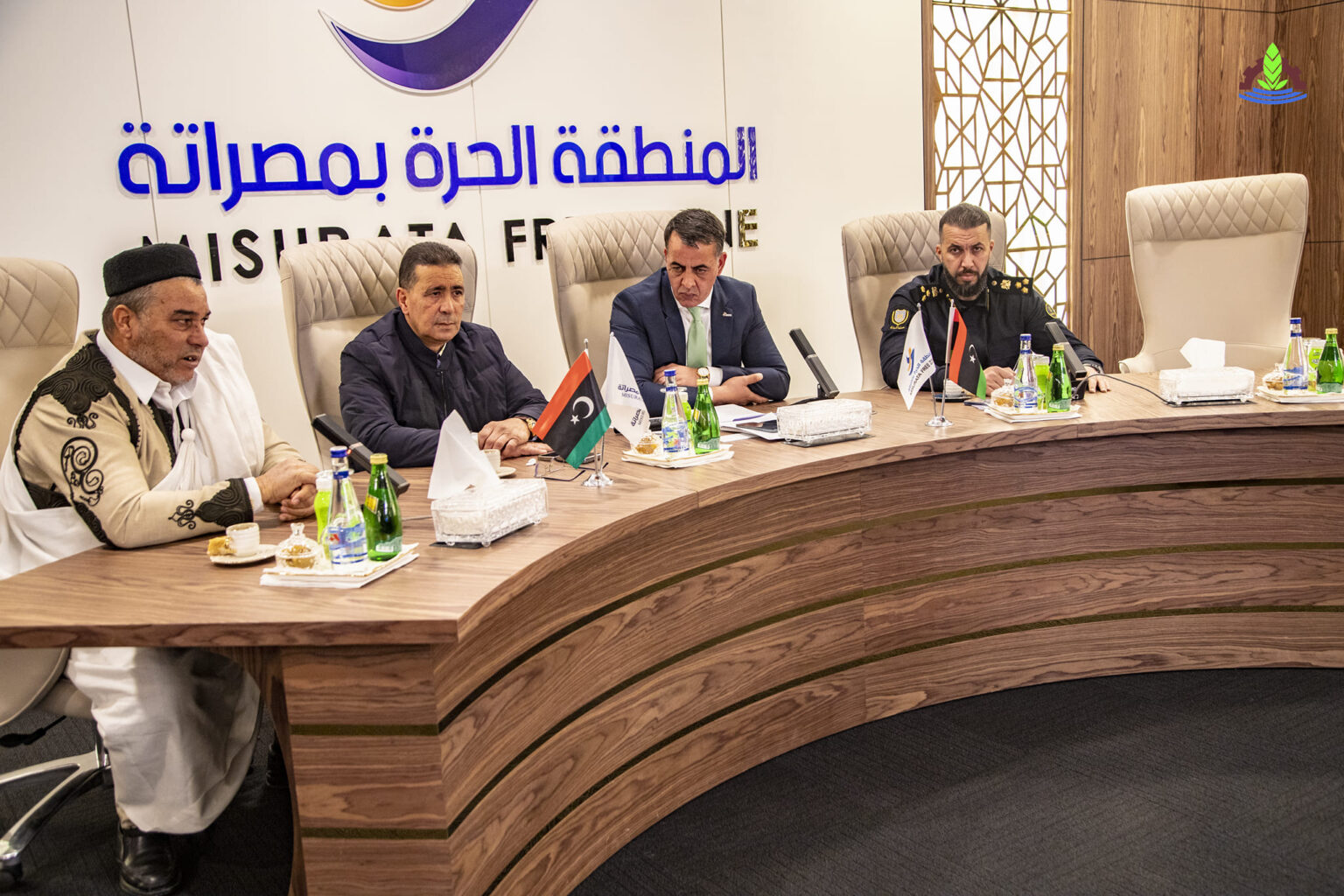 Expanded meeting in Misurata Free Zone.