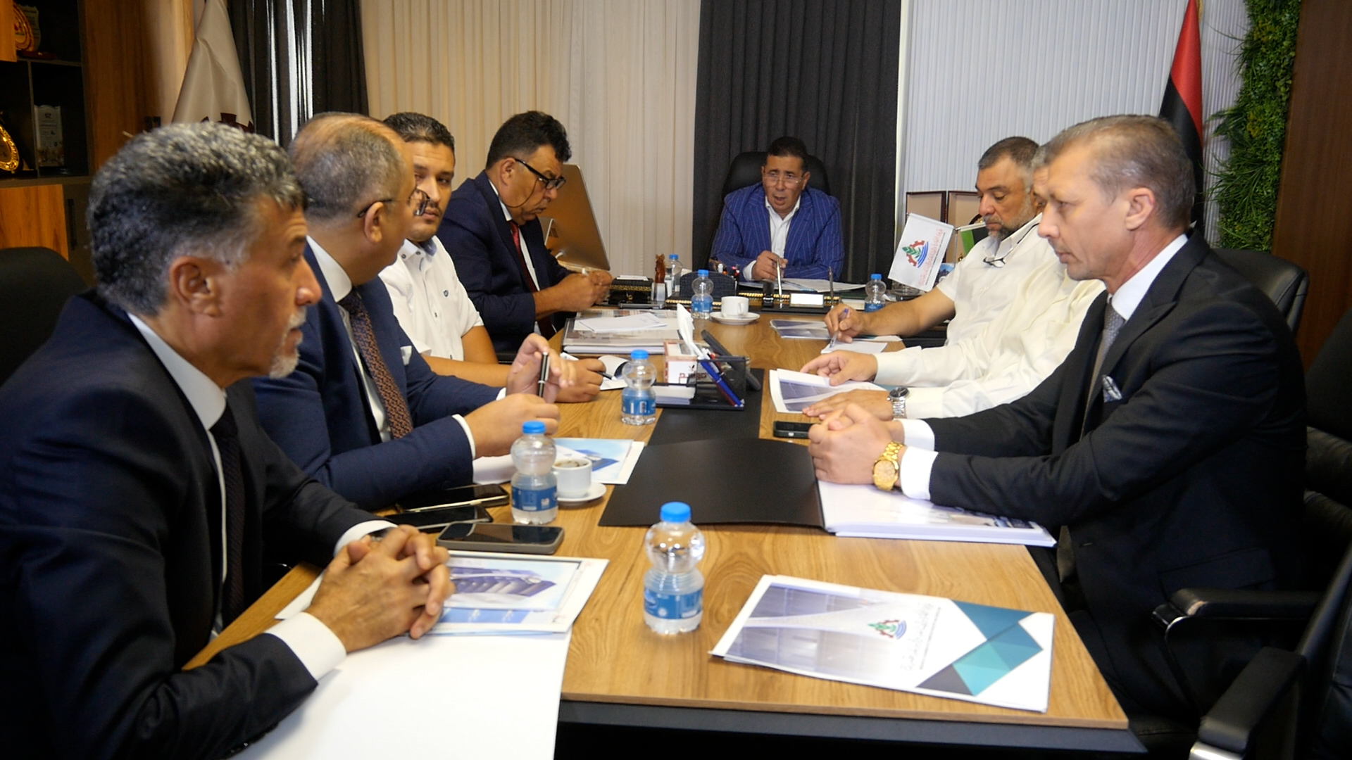 The board of directors of Misurata chamber of commerce ,industry and agriculture meeting