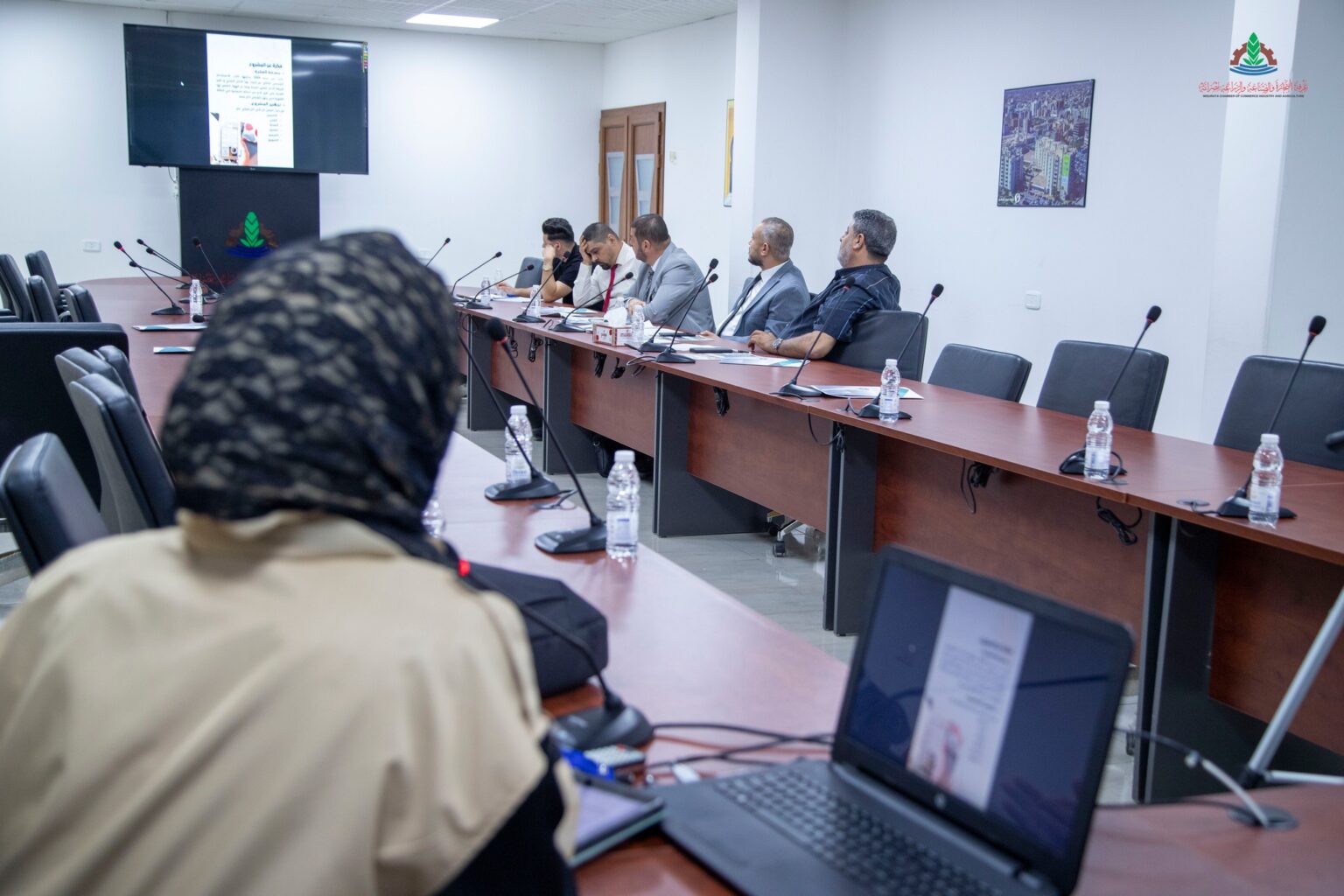 The second day of conducting personal interviews to evaluate the ideas and projects of entrepreneurs in Misurata city.