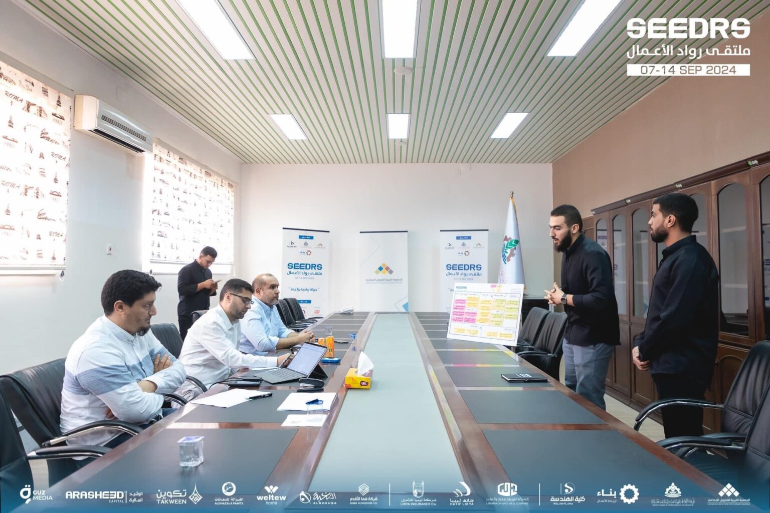 The fifth day of Seeders forum witnessed a decisive moment for the participants, as they presented their projects to the esteemed jury.