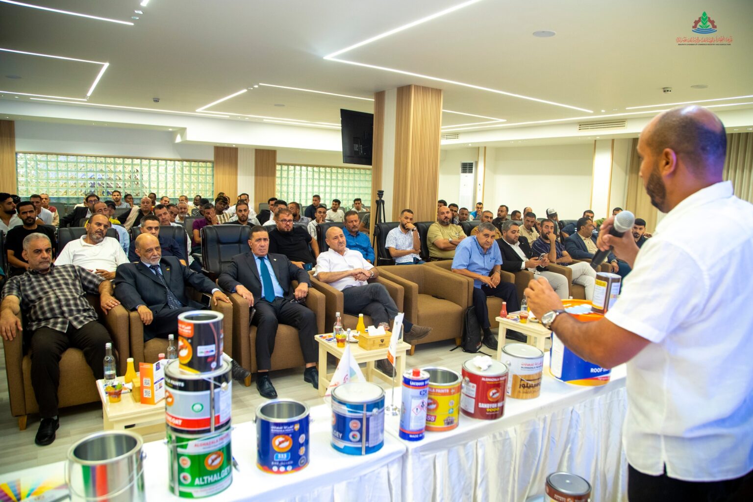 Scientific seminar on the various products and insulators of Al-Ghazala paints company in Misurata.