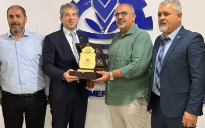 Misurata chamber of commerce receives the deputy German ambassador to Libya.